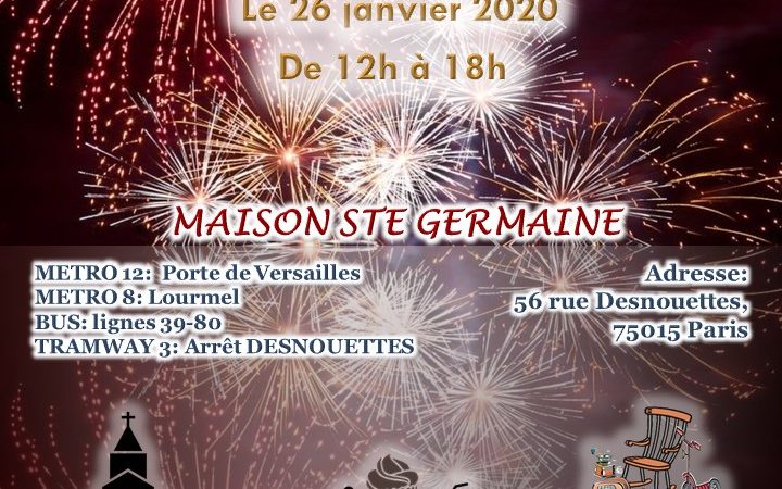 Ne manquez pas le marché de la nouvelle année de la maison Sainte Germaine !